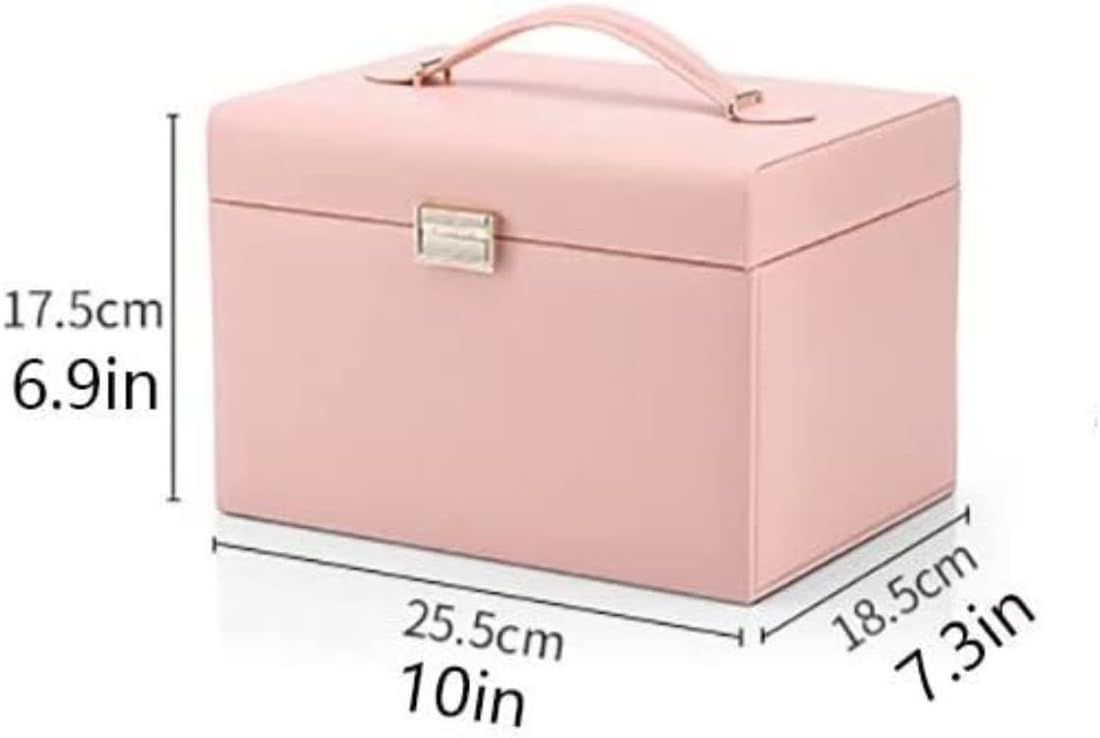 Jewelry Organizer Jewelry Box Jewellery Box Mirrored Jewelry Box Organizer Large Capacity Portable Travel Jewelry Storage Ring Necklace Display Case Jewelry Case Jewelry Display Storage ( Color : Pin