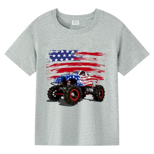 Image of Boys Girls Fourth of July Shirt Toddler Patriotic 4th of July Clothes for Kids 1-7 Years