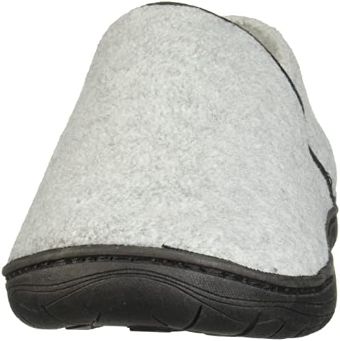 Hanes Men's Closed Back Slipper Shoe - Memory Foam with Indoor Outdoor Sole, Grey, XX-Large | Image 1