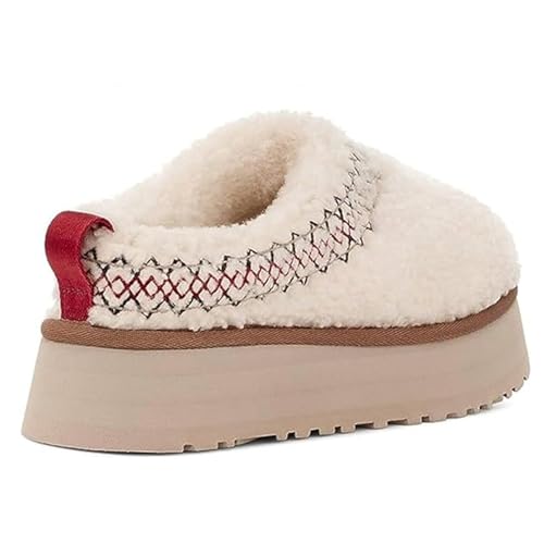 Women Winter Platform Slippers Thick Soled Women Mini Boots Plush Lined Fuzzy Slippers Indoor/outdoor4