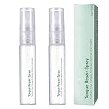 Zungenreparaturspray, Sofortspray gegen Mundtrockenheit, Linderung von Zungenschmerzen, feuchtigkeitsspendende Zungenbehandlung und frischer Atem (2pcs)