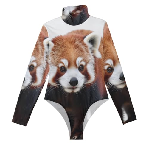 Camiseta de manga larga para mujer con cuello alto y body moldeador GuoChe