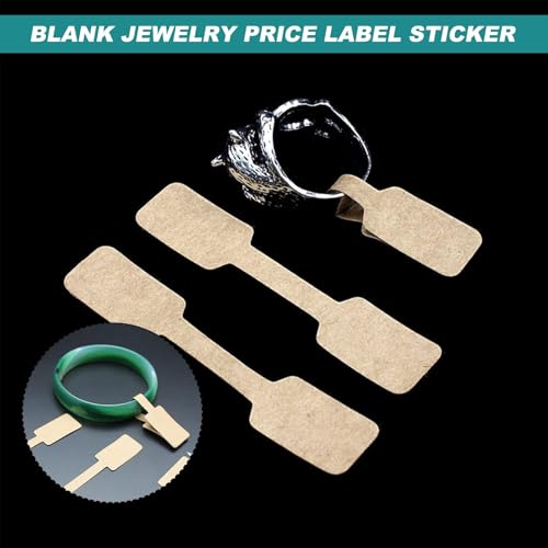 Schmuck Preisschilder Aufkleber 500 Stück Preisetiketten Preisschilder Etiketten Selbstklebend 6x1,2cm Preisaufkleber für Halskette Ring