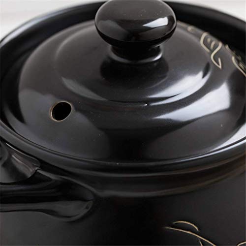 Leche olla de múltiples funciones negra y wok para microondas de cocina 6