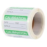 Healifty Kalibrierungsetiketten Permanent Grün 300 Stück Selbstklebend für Wartung und Prüfprozesse in Qualitätskontrolle