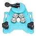 16Pcs Diamond Drill Bit Hole Saw Set, 6‑50mm Cutter Drilling Tool Kit for Tile Wood Glass Ceramic, Adjustable Guide with Suction Cup, Triangle Shank Design for Stability and Effici (Light Blue)