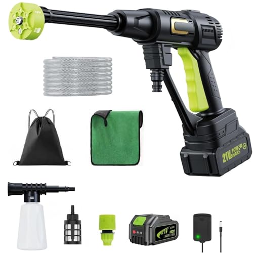 Kevsuvqin Idropulitrice a Batteria 4000mAh, 120Bar Idropulitrice...