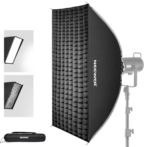 Diffuseur softbox rectangulaire pliable Bowens pour projecteur vidéo LED