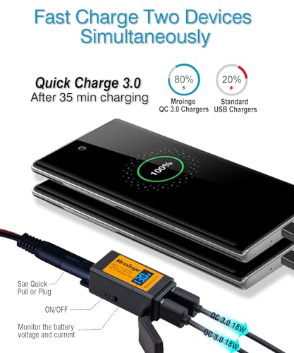 Mroinge SAE to USB Adapter Charger