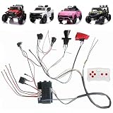 POLYNX 12 Volt DIY Modified Wires Harness for Power Wheel,12V High Power Self-Made Dual-Drive Wires Harness and 2.4G Remote Controller Kit for Kids Ride On Car Replacement Parts