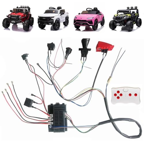 POLYNX 12 Volt Power Wheel DIY Modified Wires,High Power Self-Made Children Electric Car Wires Harness and Power Wheel Remote Kit Weelye 2.4G Remote Controller Kit Ride On Replacement Accessories