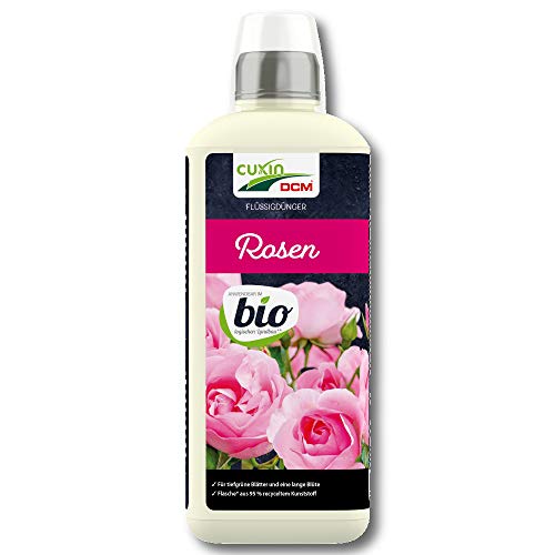 CUXIN DCM Flüssigdünger für Rosen 800 ml - für ca. 125 Ltr. Gießwasser - Rosendünger