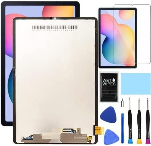 for Samsung Galaxy Tablet S6 Lite Screen Replacement kit for Samsung Tab S6 Lite 2022 Replacement Screen SM-P610 P615 LCD Display Digitizer Touch Screen Assembly 10.4 inch Black