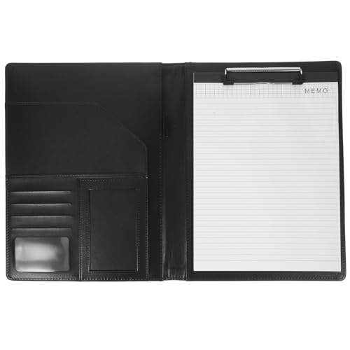 Dossier de Portfolio A4 multifonction cuir et aluminium pour trier vos documents de bureau