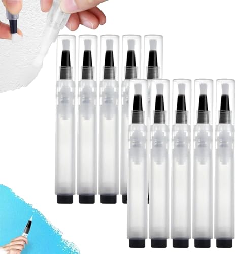 Fillable Touch up Paint Pen Brush, Easy Scratch Wear Repair On Furniture, Refillable Touch Up Paint Brushes, Empty Paint Brush Pens for Wall,Cabinet, Window, Door, Crafts