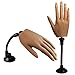 Silicone Practice Hand for Acrylic Nails, Flexible Bendable Female Mannequin Life Size Practice Hand with Stand for Nails Practice Nail Art Tools (Right hand)