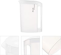 Vista 8 de Hervidor de agua de plástico con tapa, jarras de jugo, jarra de agua para leche, té, limonada, jugo de bebida, 74.4 fl oz