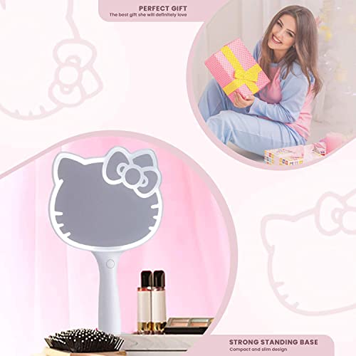 Impressions Vanity Hello Kitty Led Handheld Mirror, Makeup Vanity Mirror With Standing Base And Adjustable Brightness #TOP6