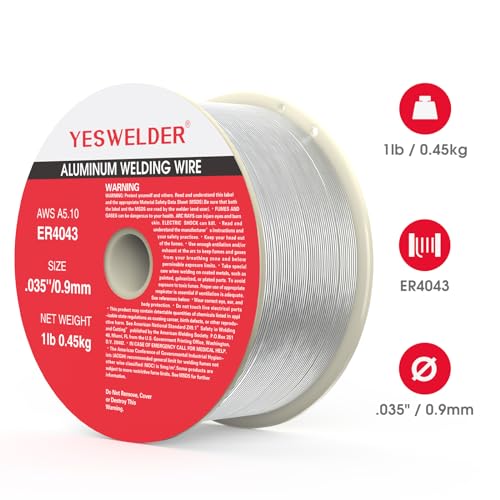 YESWELDER Silicon Aluminum Welding Wire, ER4043 .035-Inch Diameter 1-Pound, Strong ABS Plastic Spool MIG Wire by YESWELDER - Image 7