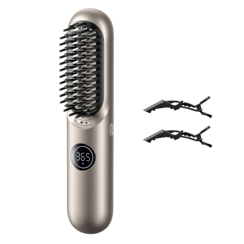 Bluvol I11 Apex Cordless Straightening Comb, Touch-Up Tool with Travel Lock
