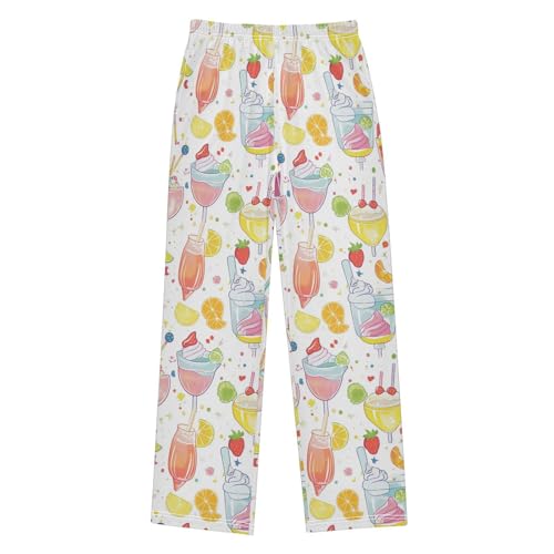 Pajama Bottoms, Pajamas Long Pant Colorful Cocktails Lounge Wear Casual Sleep Pants Soft Pjs Sleepwear