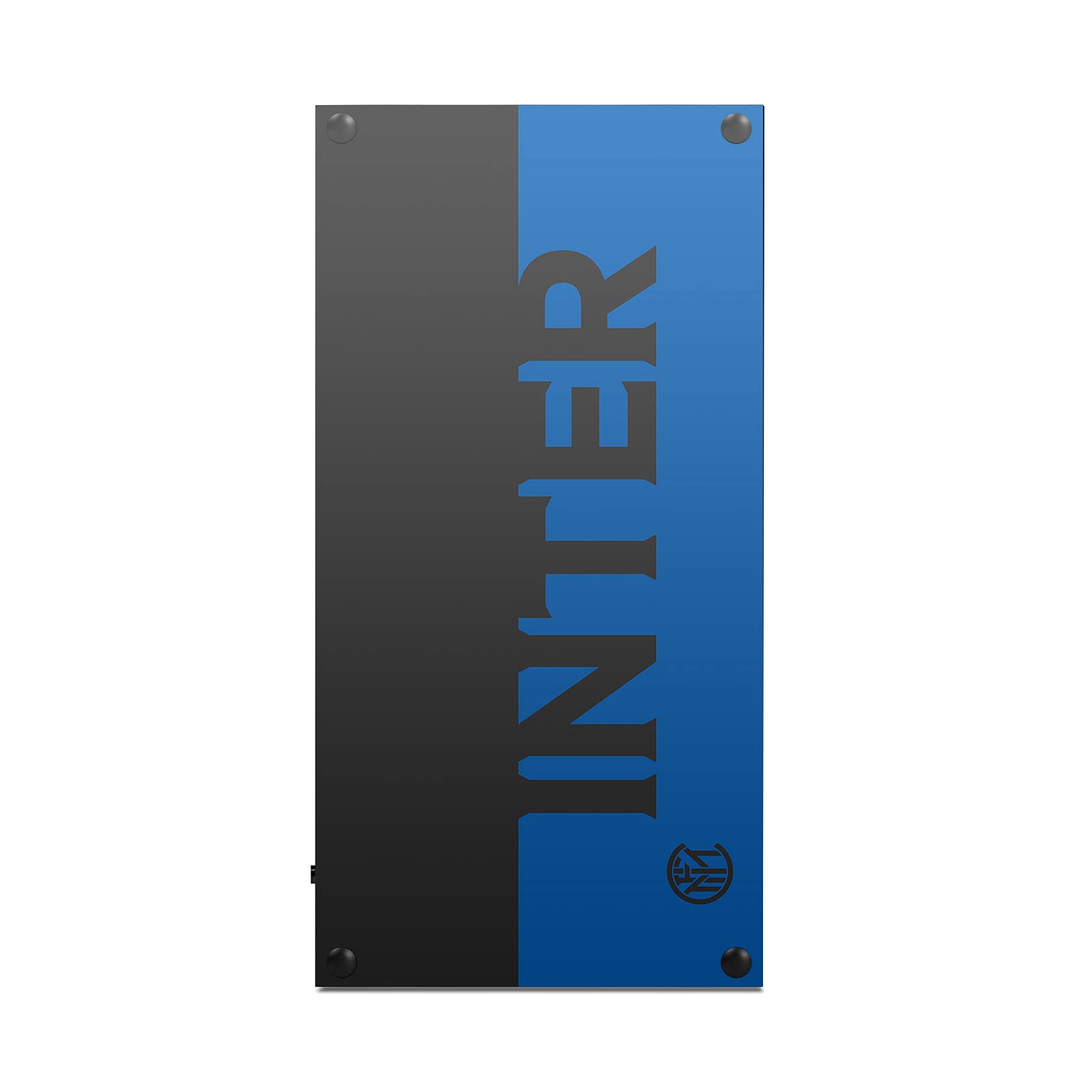 Head Case Designs Licenza Ufficiale Inter Milan Blu E Nero Logo Pieno Vinile Sticker Gaming Pelle Adesivo Compatibile con Xbox Series X Console And Controller Bundle