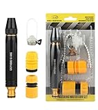 YLFANGYLMU Hose Pipe Spray Gun Nozzles, 3 Adjustable Patterns High-Pressure Water Gun, Portable Garden Hose Nozzle Head for Plants Lawns Watering, Car Washing, Pets Bathing