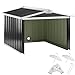 GARDEBRUK® Robot Lawnmower Garage | 86x100x63cm | Gable Roof | Metal Shed Garden Storage Ideal Gadgets for Men & Gardening Gifts for Men | Storage Solutions for Robotic Lawn Mower | Anthracite