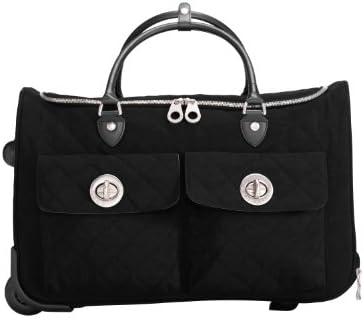 Baggallini Luggage Rome Quilted Rolling Tote Bag