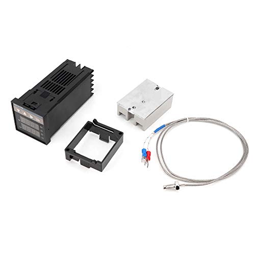 Controleur de temperature REX-C100 intelligent avec sonde K 0-400°C et commutation SSR 40A