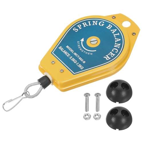 MECCANIXITY Retractable Spring Balancer 1.1-3.3lbs (0.5-1.5kg) Tool Holder Hanging Equipment with Fitting Accessory for Assembly-line, Blue