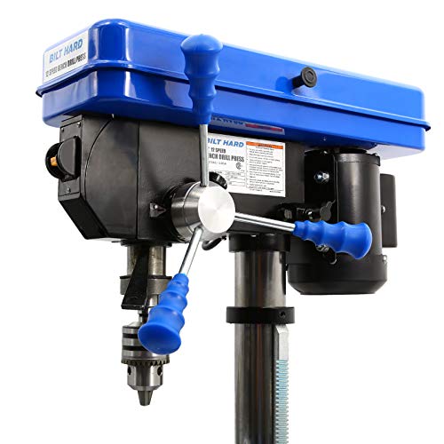 BILT HARD 10 in. Drill Press, 12-Speed Benchtop Drill Press with Vise and Drill Bit Set