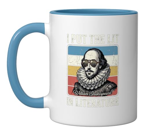 Taza de cerámica 11 onzas Blue/White miniatura 1
