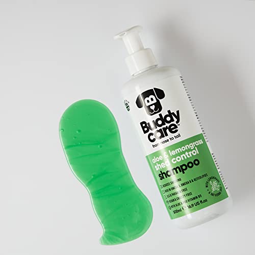 Fellpflege-Shampoo von Buddycare - Shampoo zur Kontrolle des Haarausfalls bei Hunden - Mit Aloe Vera und Pro-Vitamin B5 (500ml)