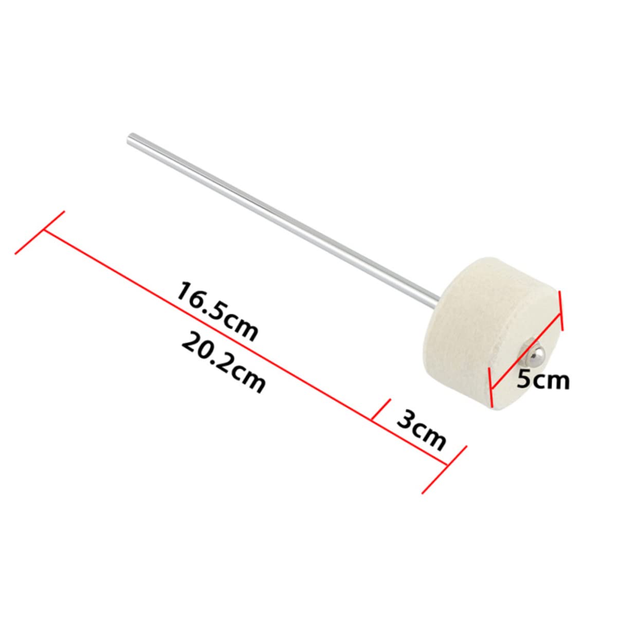 WHAMVOX Drum Accessories Drum Pedal Drum White