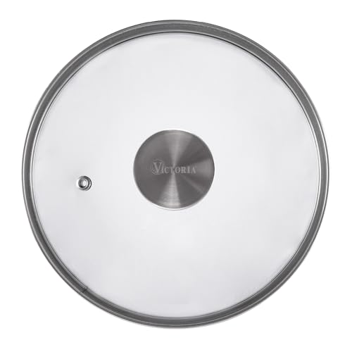 6-Inch Glass Lid for Victoria Round 6.5-Inch Cast Iron Skillet or Pan, Custom Made for Only Victoria Brand, Internal Diameter 6-Inch, External Diameter 6.5 Inch by Victoria - Used condition - US$7.75