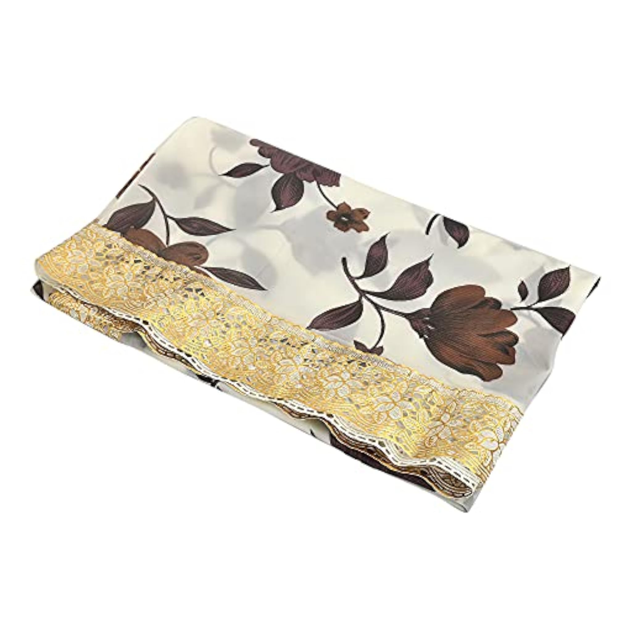 Cream PVC Table Cover for 4 Seater, Center Table Cloth