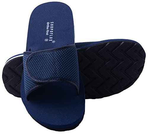 Image of SHOPOFLUX Ortho First Slippers for Men | Adjustable Strape Orthopaedic Doctor Chappal Flip-Flop Footwear and House Slippers for Gent's and Boy's