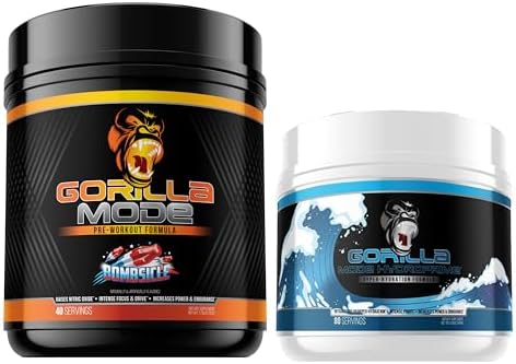 Gorilla Mode Pre Workout (Bombsicle) + HydroPrime Glycerol Pre Wo...