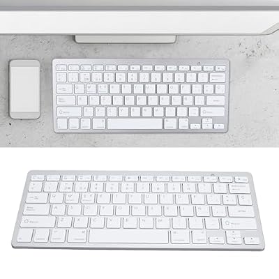 Diyeeni Bilingual Keyboard Portable Thin for German French Spanish Italian Keyboard, Bluetooth Keyboard Compatible with iOS, Android, OS (Spanish QWETZ Layout)