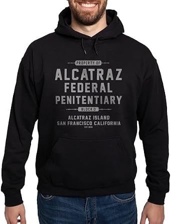 CafePress Alcatraz Hoodie Dark Mens Hooded Sweatshirt