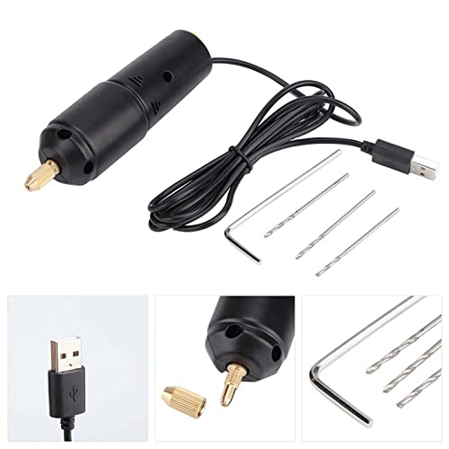 Taladro eléctrico portátil mini con cable USB miniatura 2
