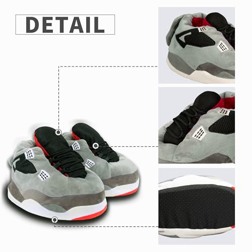 Image of Plush Sneaker Slippers, 17 Styles-Quiet Soles (No Waking Loved Ones), Anti-Slip Dry Indoor, Cozy for Cold Days, US 8-12 Unisex