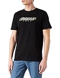  JACK&JONES JORBOOSTER tee SS Crew Neck NOV 21 Camiseta, Black/Fit:STD/SCAN, L de los Hombres