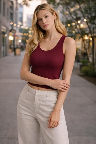 Image of London Hills Tops for Woman | Tshirt for Woman | t Shirt for Womans | Crop top for Woman's | Women tees | Stretchable Women Tops | Sleeveless Ribbed top's for Women's Western 'Women t Shirt
