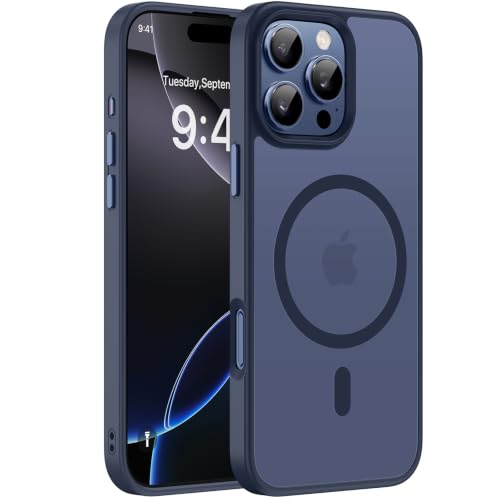 Miracase for iPhone 16 Pro Matte Series Case, Magnetic, Dark Blue