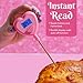 Paris Hilton Digital Heart Shaped Thermometer for Cooking, Baking and Grilling, Instant Read in Celsius or Fahrenheit, Pink