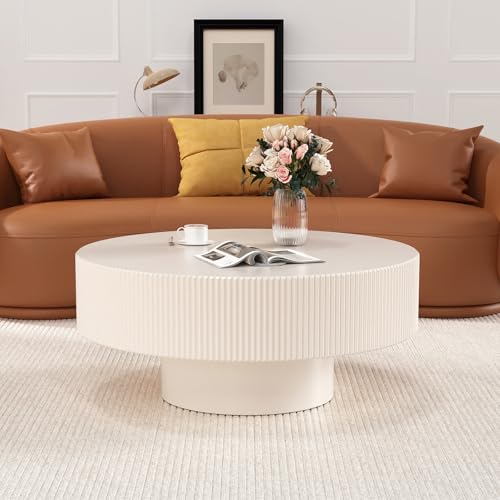 SOUWOFS Table Basse cannelée