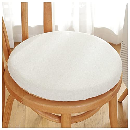 Coussin de Chaise Rond 30 cm en Mousse à Mémoire de Forme Gris - 2