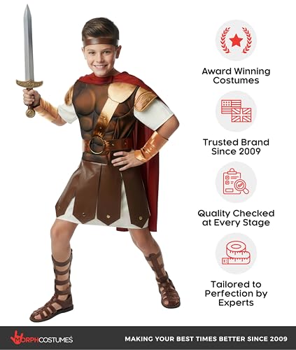 Disfraz Completo Gladiador Romano Niño Talla Small miniatura 7